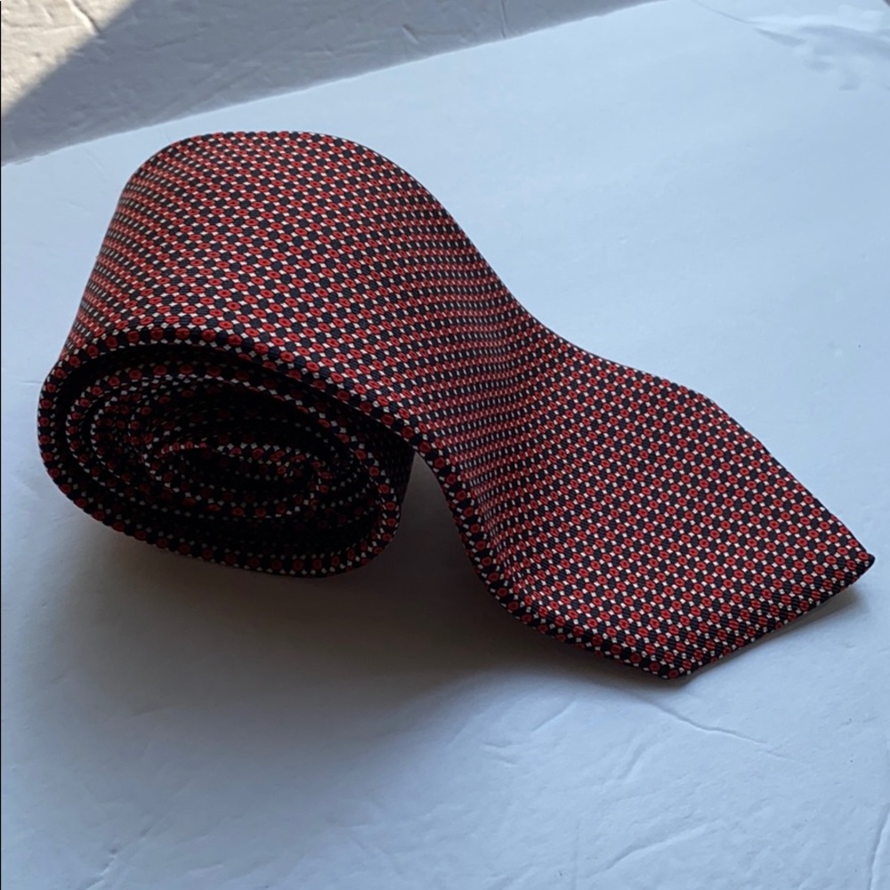 Robert Talbott Best in Class | Silk Geometric Neck Tie Red / Black